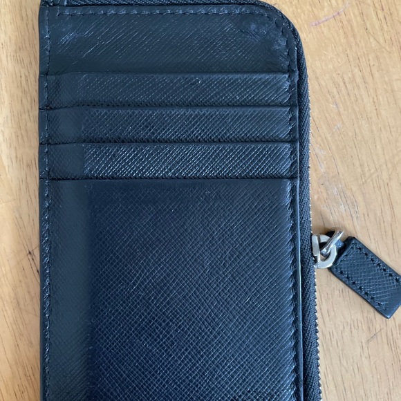 PRADA black saffiano card holder - Picture 2 of 4